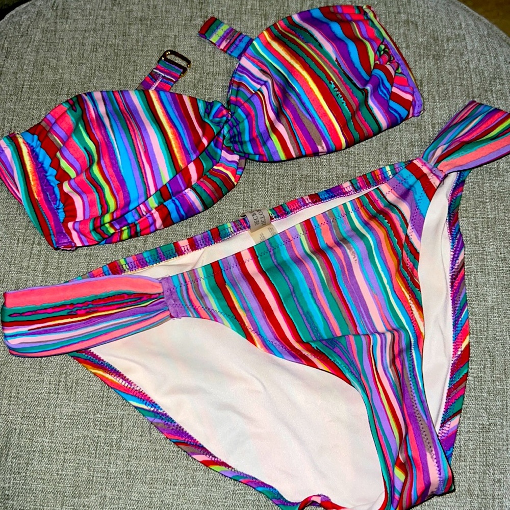 Striped Victoria’s Secret bikini